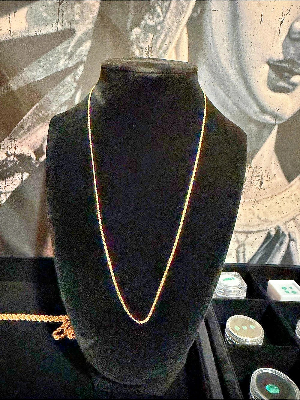 18K Italian Gold Chain Necklace 2.83g – Fine Cable Link – 18K Italy – New
